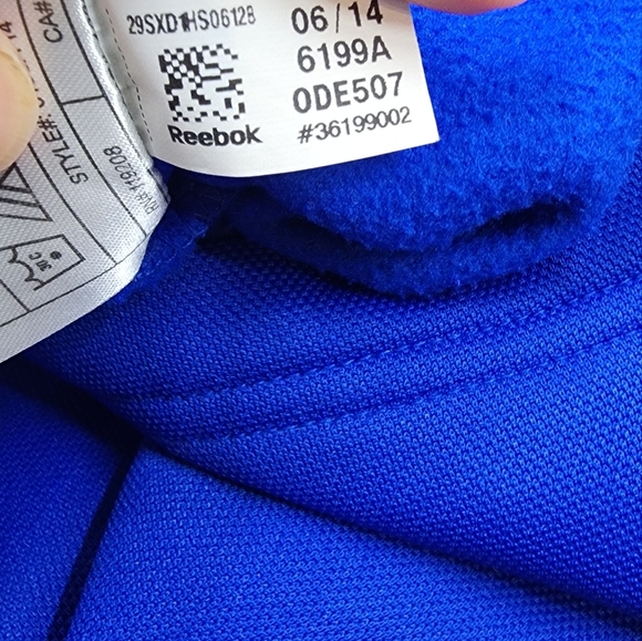 New York Islanders Full Zip Fleece Lined Jacket Reebok Center Ice NHL Hockey - Picture 6 of 6